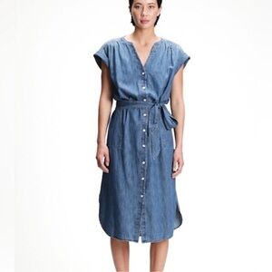 Gap Chambray Midi Dress